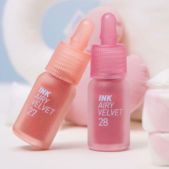 [peripera]Ink Airy Velvet Fluffy collection _5 Colors (26-30) Lip Tint ; Son tint peripera Hàn Quốc 