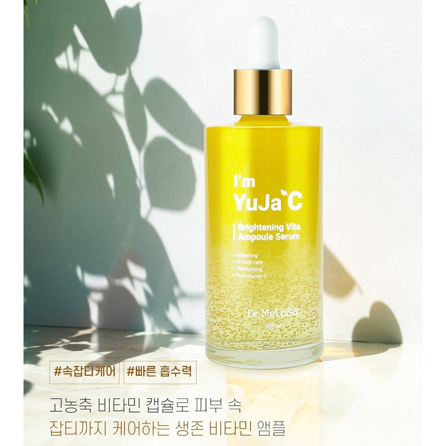 Serum Dr.meloso Yuja C vitamin C dưỡng sáng da vita ampoule 100ml