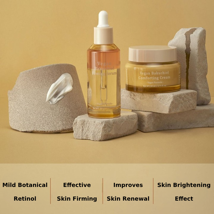 TINAZANA Vegan Bakuchiol Firming Serum 50ml / Chăm sóc da thuần chay Hàn Quốc giúp làm săn chắc, dưỡng ẩm và nuôi dưỡng
