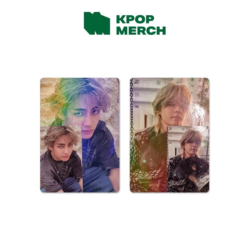 Hybe Labels Only Pob Bts V -Layover weverse pob Photo card+Holographic Photo Frame Random