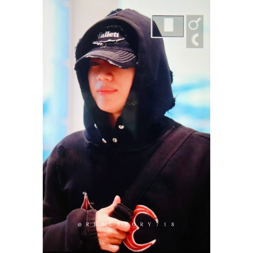 Mũ Bóng denim Cổ Điển / 2 Màu / shinee taemin pick! Dây Cáp Chính Hãng 100% 100%