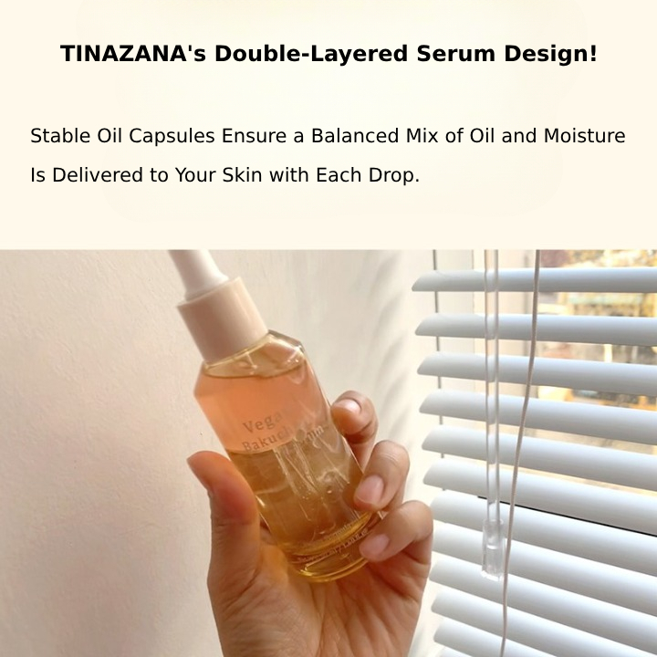 TINAZANA Vegan Bakuchiol Firming Serum 50ml / Chăm sóc da thuần chay Hàn Quốc giúp làm săn chắc, dưỡng ẩm và nuôi dưỡng