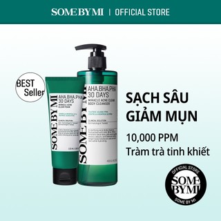 Set sữa rửa mặt và sữa tắm làm sạch sâu Some By Mi Miracle Acne Clear Foam & Body Cleanser