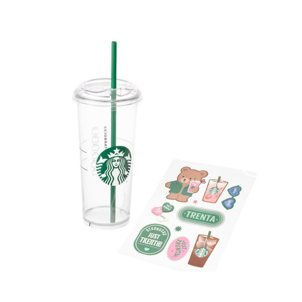 [Starbucks Korea] Ly Nhựa Siren Trenta Cold Cup 887ml Tặng Kèm Sticker