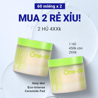  Bông Đắp Toner Giảm Mụn Làm Mát ONE DAY'S YOU Eco Intense Ceramide Ampoule (90 Miếngx2)