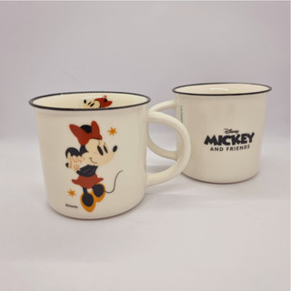 Disney mickey mouse & minnie mouse round mug