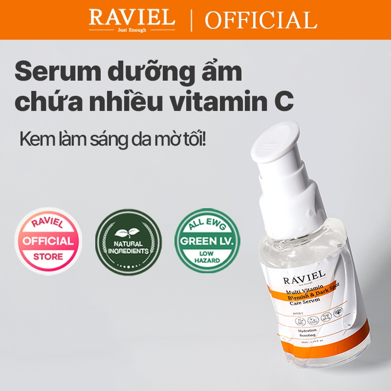 Serum chăm sóc da thâm nám RAVIEL 50ml 7 axit hyaluronic & dịch ốc sên chống lão hóa chống nếp nhăn làm trắng chuyên sâu