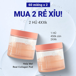  Bông Đắp Toner Hàng Ngày Bổ Sung Collagen Dưỡng Ẩm ONE DAY'S YOU Help Me! Real Collagen Pad (70 Miếngx2)