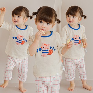 Cordi-i Bộ thun lửng cotton cao cấp cho bé Tori Three-quarter Pajamas (23SS)_CE227 chính hãng Cordi-i Hàn Quốc / Thời trang Xuân Hè