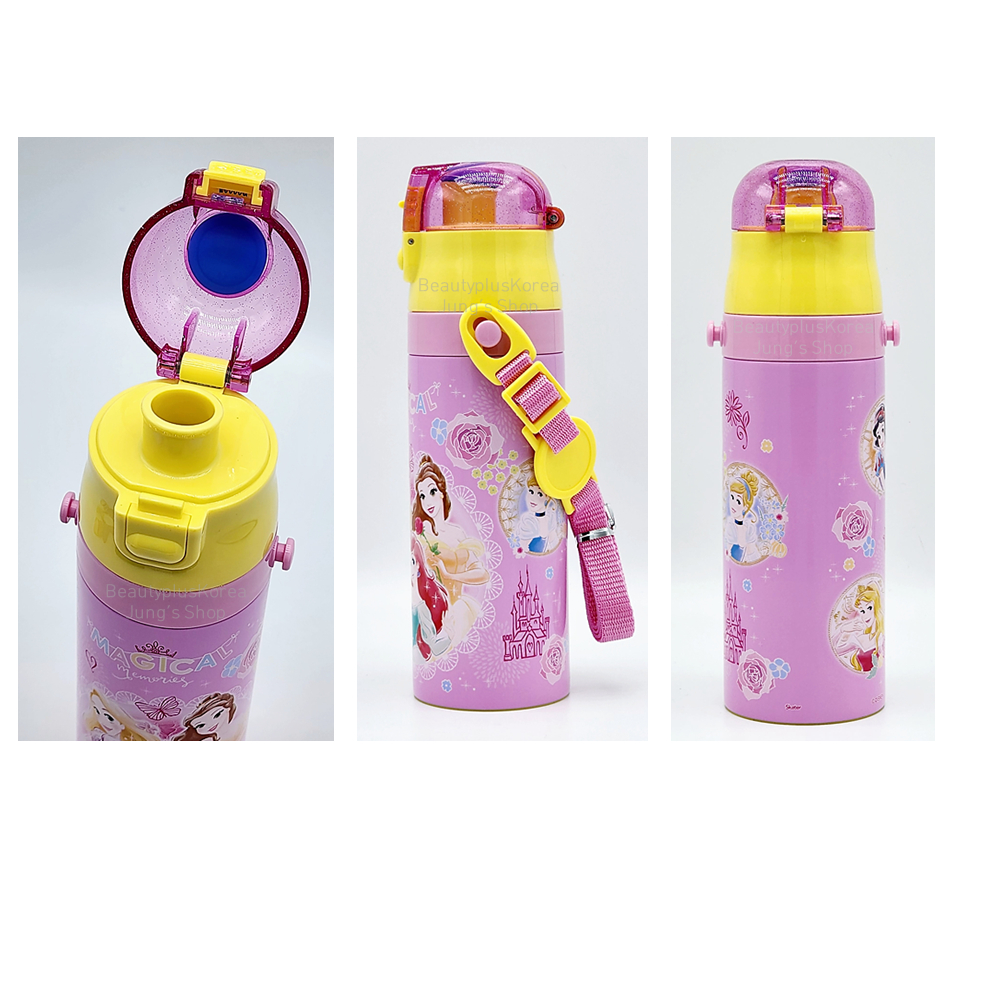 Bình Nước Giữ Nhiệt Một Chạm Hình Nàng Tiên Cá Nhỏ 470ml sdc4