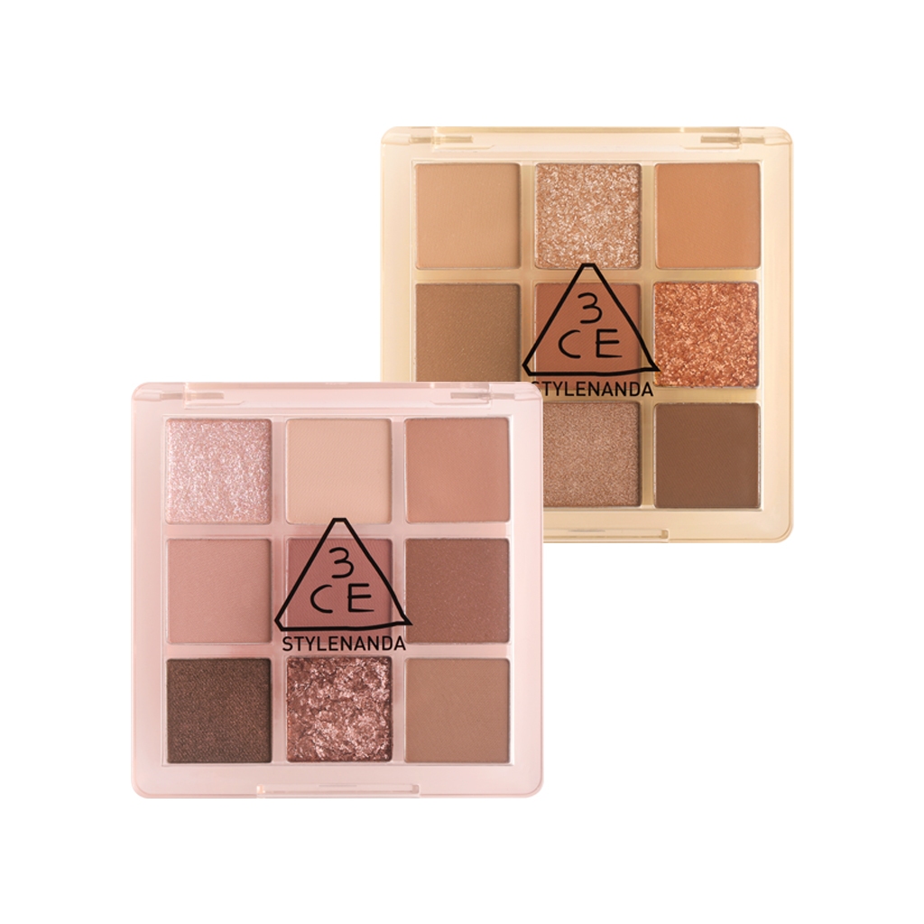 Bảng Phấn Mắt 3CE Nhiều Màu Sắc 3CE Multi Eye Color Palette (Warm vs Cool) 8.5g | Official Store 9 Shades Eye Make up Cosmetic