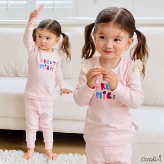 Cordi-i Bộ thu đông dài tay cao cấp cho bé Tiana Spandex Brushed Pijamas (23FW)-AI165  Bộ quần áo thời trang bé trai bé gái chính hãng Cordi Hàn Quốc