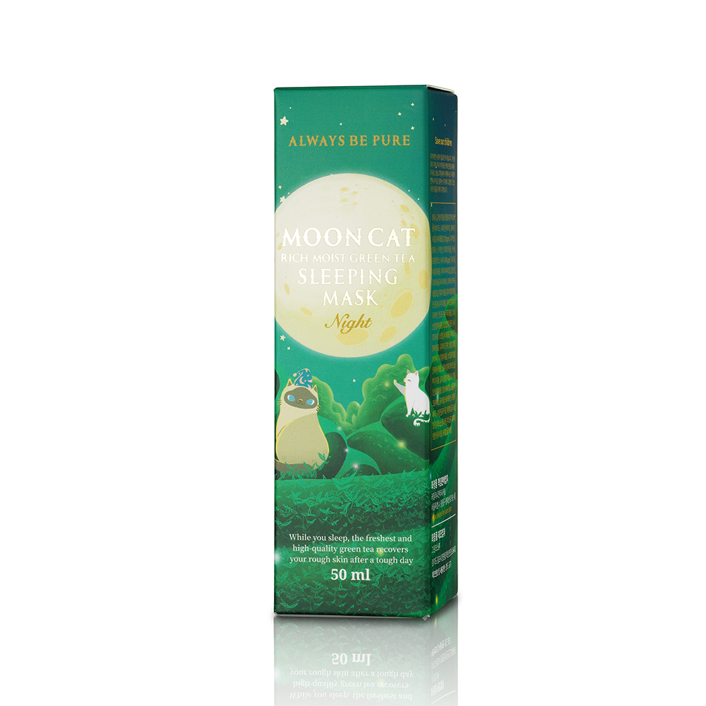 Always be pure mooncat rich moist greenery sleeping mask 50ml,150ml