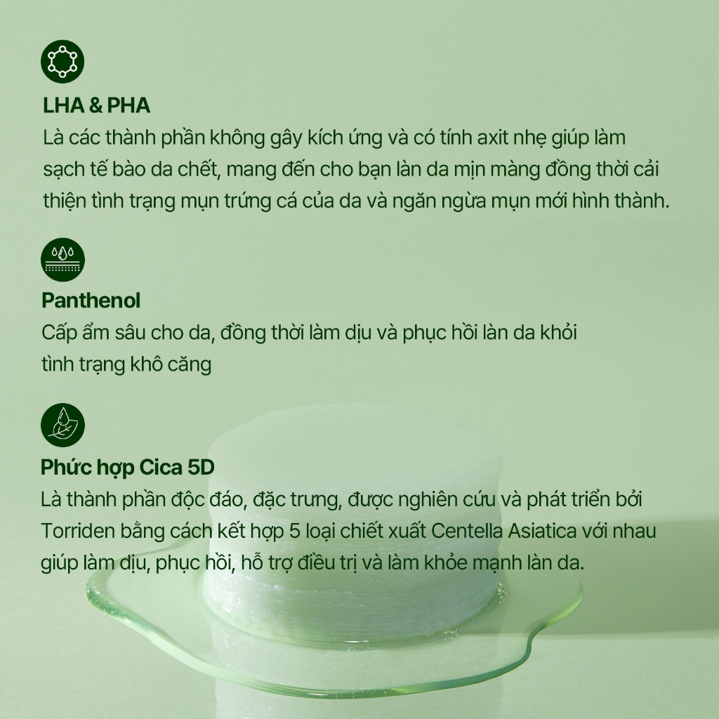 Toner Pad chăm sóc da hàng ngày rau má BALANCEFUL giúp làm mát, làm dịu và tẩy tế bào chết cho da, dành cho da mụn & da nhạy cảm, 60 miếng