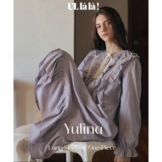 [MALL CHÍNH HÃNG](25101WOLXN) ULLALA PYJAMAS Yulina Váy ngủ mặc nhà hoa nhí tiểu thư Cotton Freesize