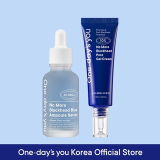  Serum + Cream ONE DAY'S YOU Loại Bỏ Mụn Đầu Đen Thu Nhỏ Lỗ Chân Lông | No More Blackhead Blue Ampoule Serum + Gel cream