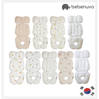 [Bebenuvo] 2024 mới Ice PUNGGI rayon ghế mát mẻ cho bé Thảm xe đẩy trẻ em Thảm lót ghế ô tô Hàn Quốc 3D Airmesh Xe đẩy em bé Đệm làm mát bằng đá lót ghế Xe đẩy rayon Ghế mát mẻ