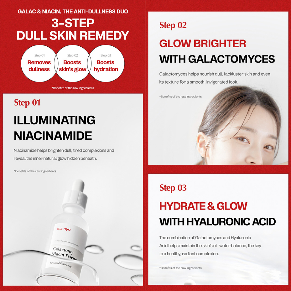 MANYO  Galactomy Kem Dưỡng Da galactomy clearskin / Tinh Chất niacin Làm Sáng Nâng Cao / Tẩy Tế Bào Chết Nhẹ Nhàng