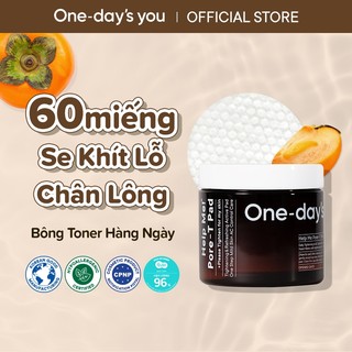  Bông Đắp Toner Thu Nhỏ Lỗ Chân Lông Làm Sạch Sâu Da ONE DAY'S YOU Help Me Pore-T Pad (60 Miếng)
