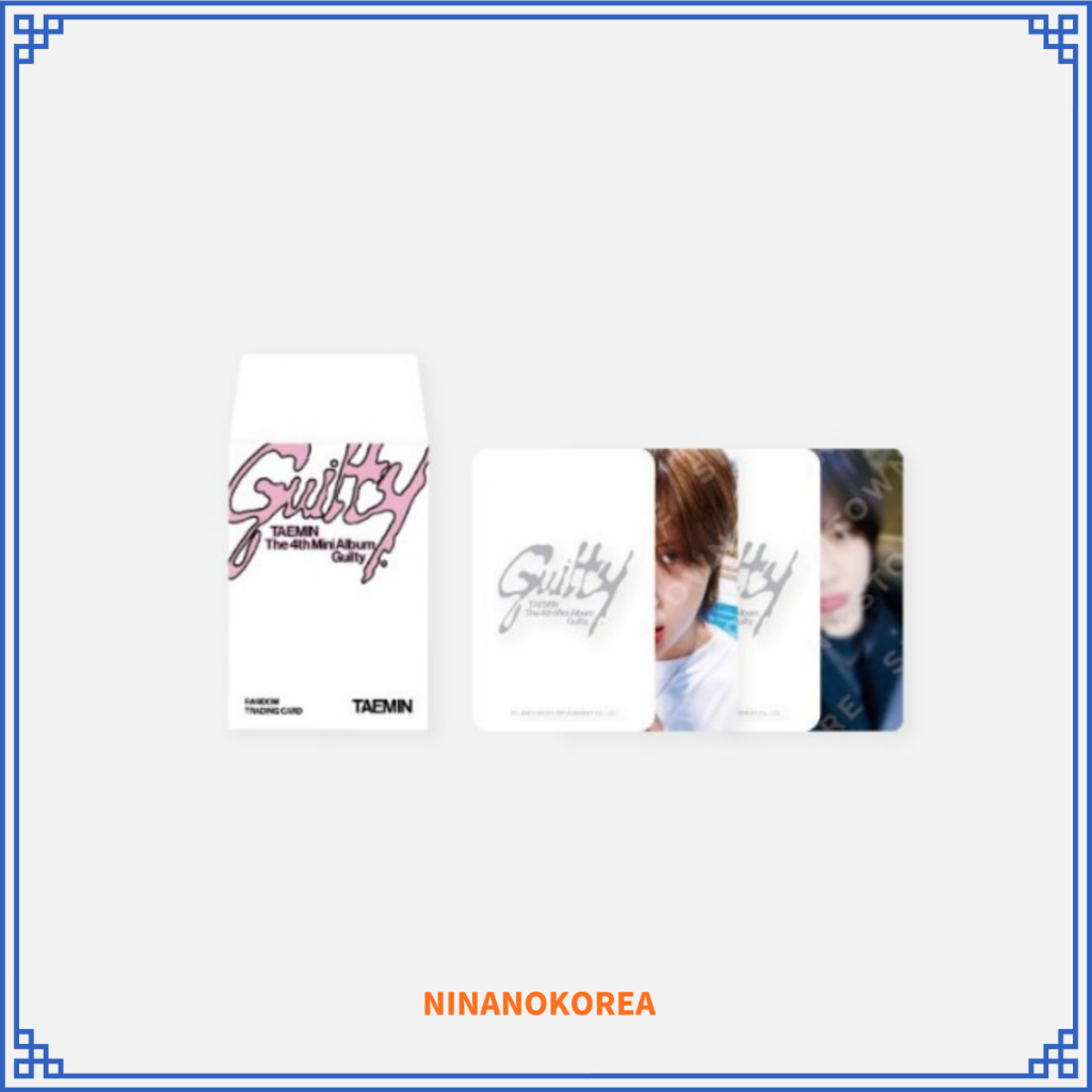 TAEMIN SHINEE RANDOM TRADING CARD SET - Guilty