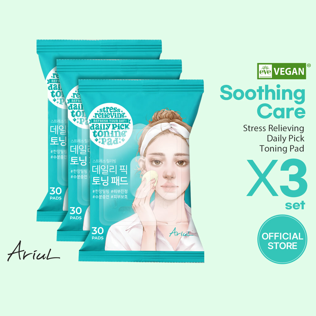 [Ariul Official] Pad săn chắc da hàng ngày giảm căng thẳng 30 miếng (3 bịch), làm dịu nhanh cho da n