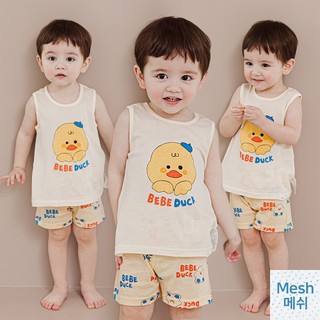 Cordi-i Bộ quần áo ba lỗ cotton cho bé trai bé gái Arti Duck Kids Short Tank Top Set (23SS)_CG138 chính hãng Cordi-i Hàn Quốc / thời trang trẻ em