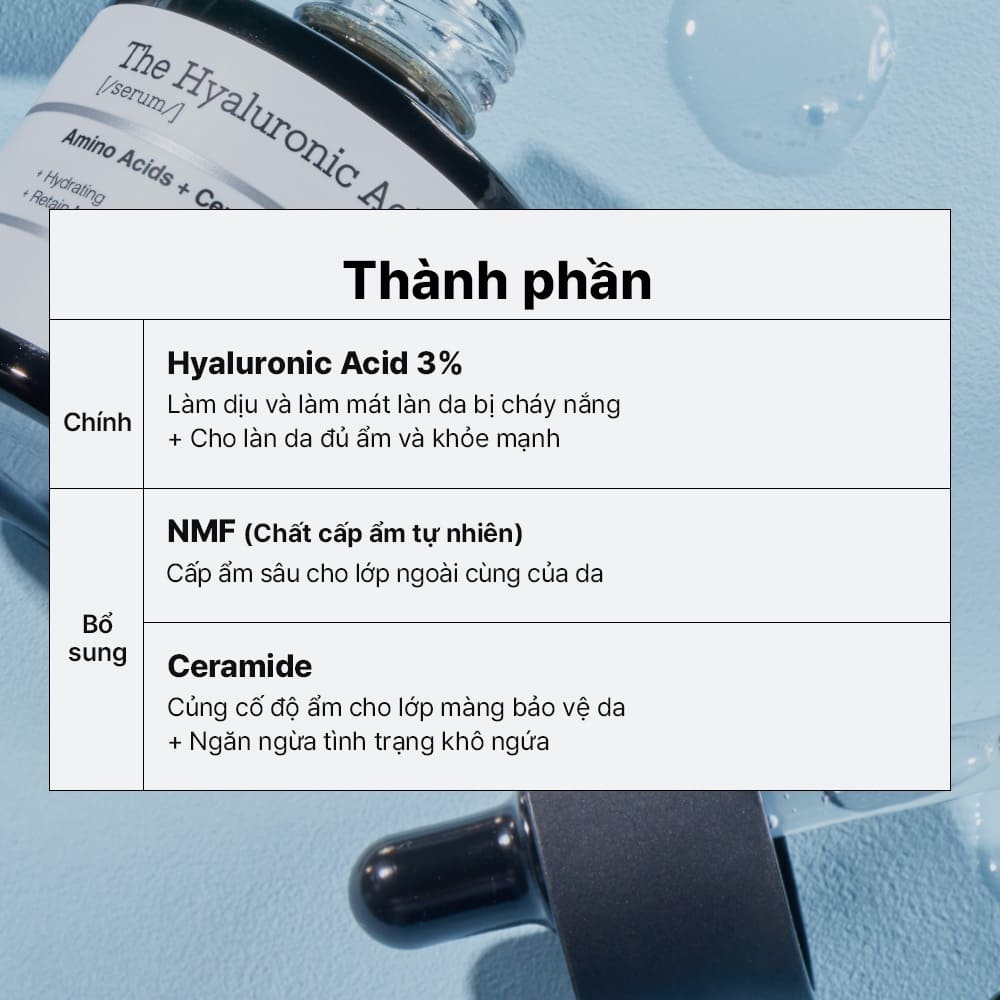 Tinh Chất Hyaluronic 3% COSRX cấp ẩm và phục hồi làn da The Hyaluronic Acid 3 20ml