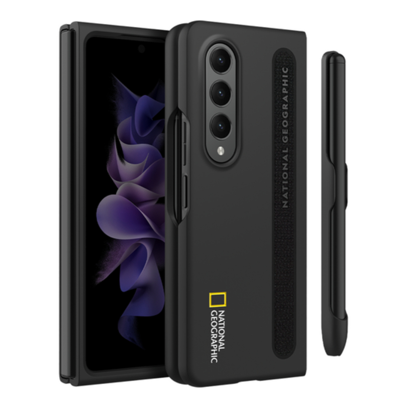 Ốp Điện Thoại Mỏng Vừa Vặn Với Ngăn Đựng Bút Cho galaxy z fold 4 / fold4 Đen