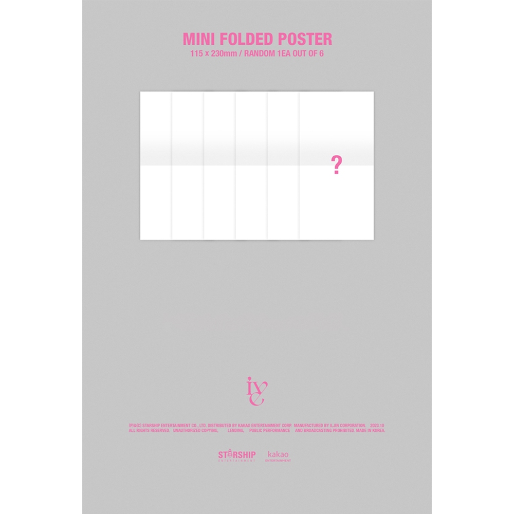 Sách ảnh Starship Entertainment Starship Pob Ive 1st Ep Album Ive Mine Digipack ver