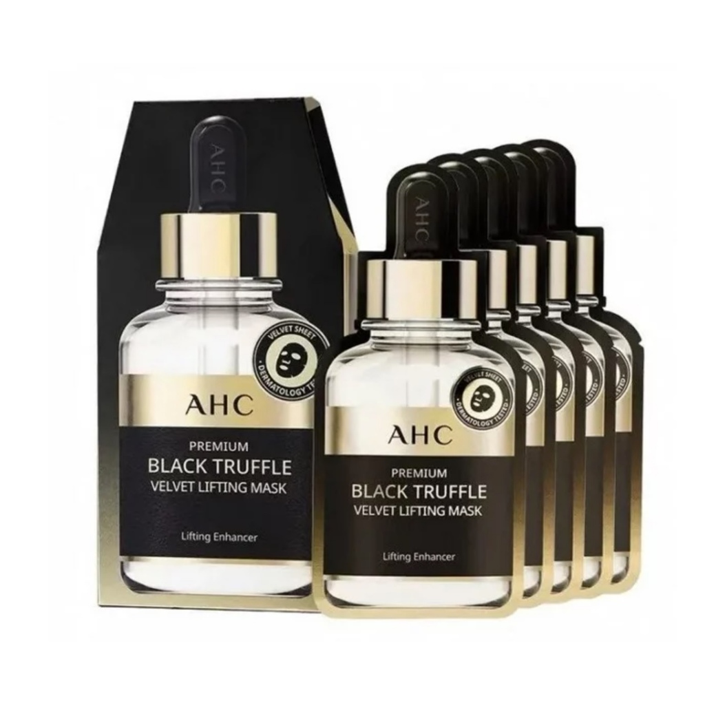 Mặt Nạ AHC Hàn Quốc  Premium Black Truffle Velvet Mask  30g x 5 Miếng
