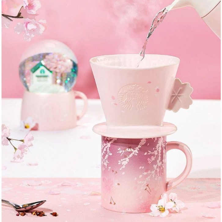 🎀【SALE!!! In Stock】 2023 Starbucks Hàn Quốc Cherry Blossom Mug 355ml/ 12oz