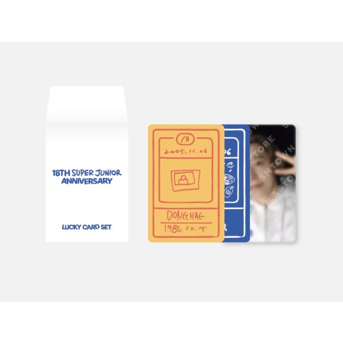 SUPER JUNIOR 18th Anniversary Lucky Card Set