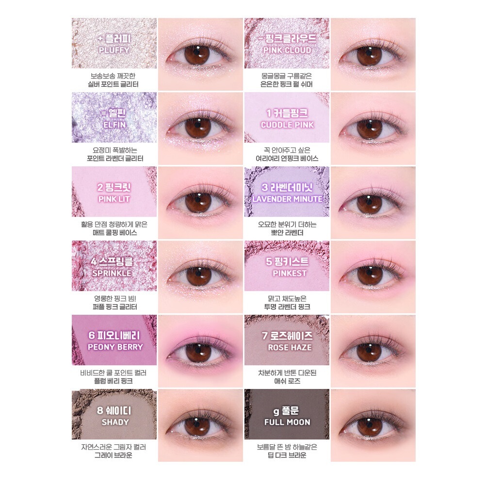 Bảng Phấn Mắt colorgram 9.9g Trang Điểm Đa Năng