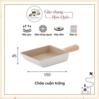 Chảo Vuông Cuộn Trứng Chống Dính Đáy Từ 15cm FIKA NEOFLAM - Chảo Chiên Trứng Cuộn Kiểu Hàn Quốc