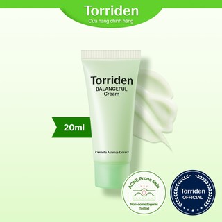  Kem BALANCEFUL CICA Mini làm dịu và dưỡng ẩm cho làn da bị tổn thương, kem phục hồi cho da mụn, 20ml