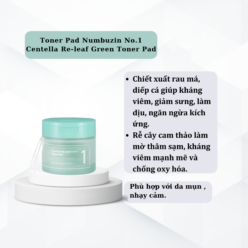 Miếng Đệm Tinh Chất numbuzin - 70 Bàn Phím