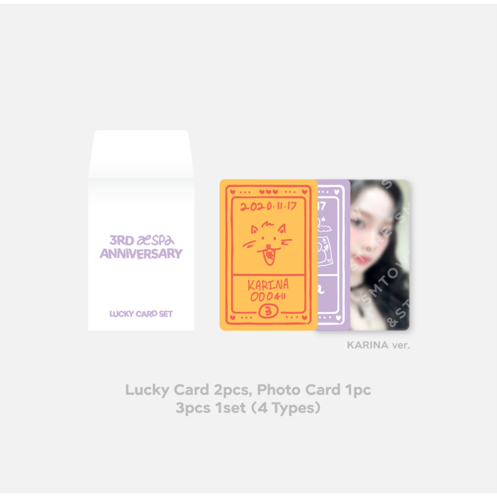 Aespa 3rd Anniversary Lucky Card Set
