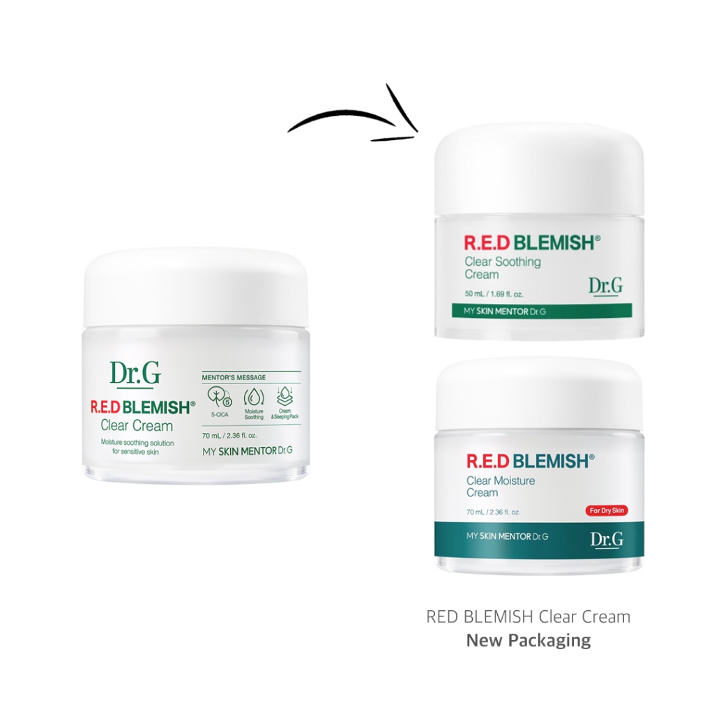 Dr.G RED Blemish Clear Soothing / Moisture Cream Kem Dưỡng Ẩm / Làm Dịu Da Nhạy Cảm dr.g
