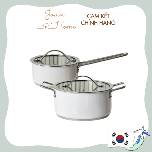 Nồi đáy từ 3 lớp bằng thép không gỉ Blank có nắp đậy