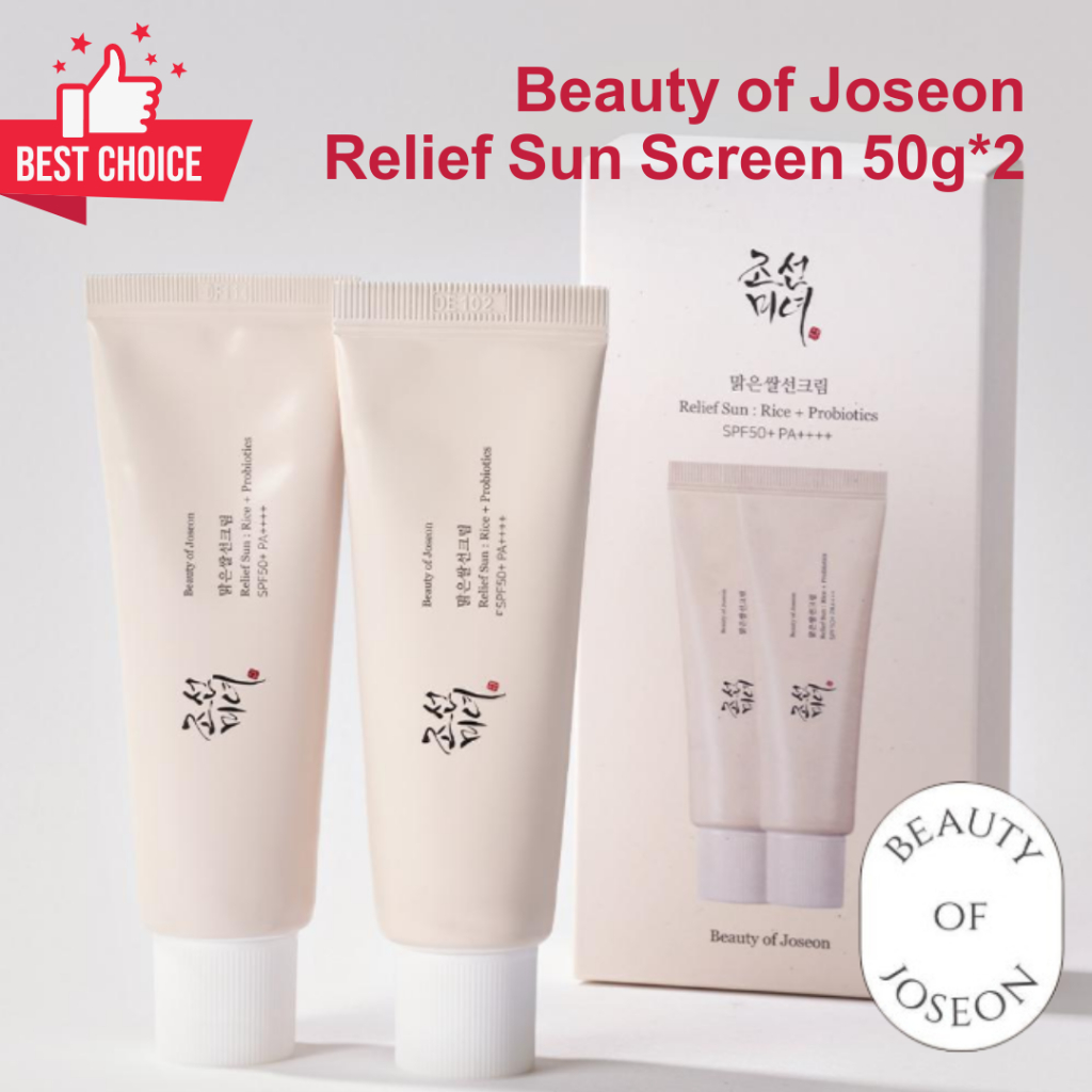 * Tốt NHẤT * Beauty of Joseon Relief Sunscreen Rice + Probiotics 50g * 2 SPF50 + PA + + + + Kem chốn