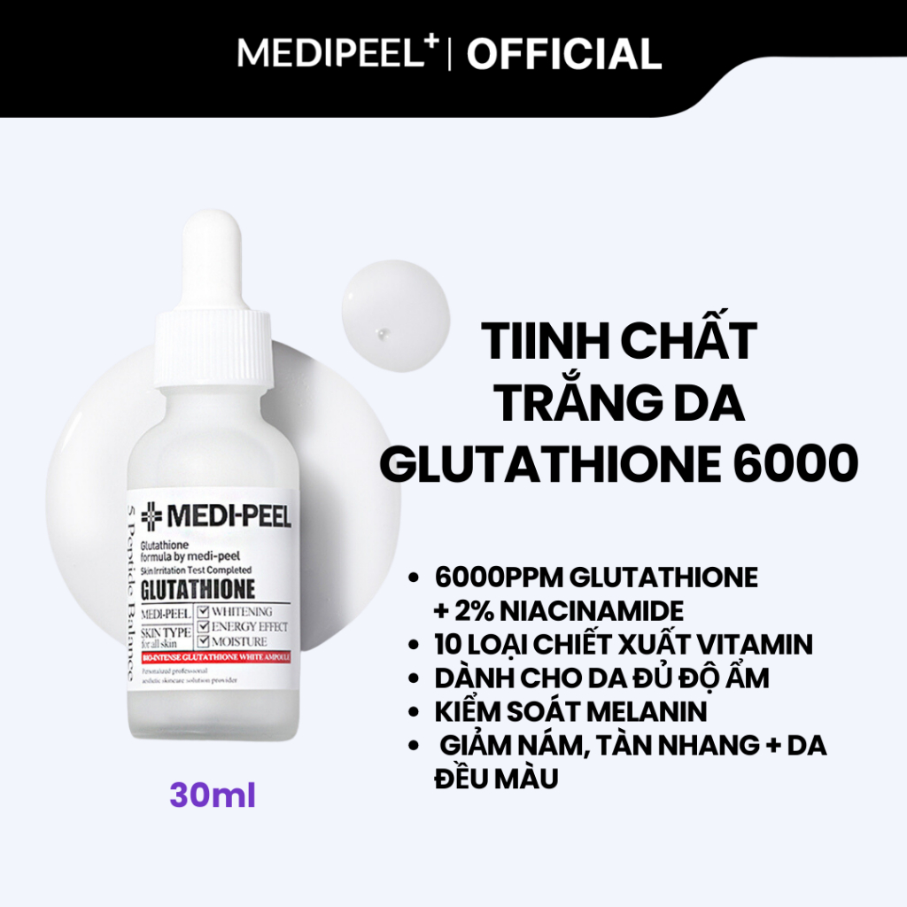 Medipeel Tinh chất BIO INTENSE GLUTATHIONE AMPOULE 30ml