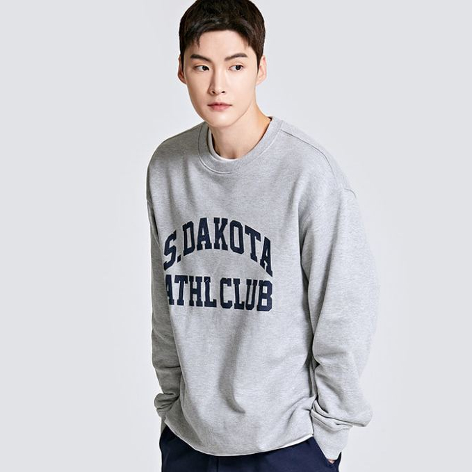 Áo sweater SPAO họa tiết Campus order chính hãng Hàn Quốc