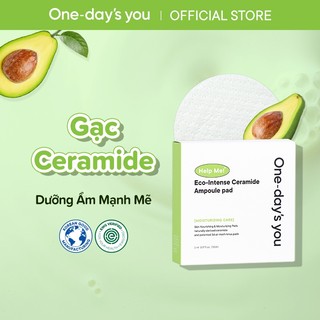 Bông đắp toner dưỡng ẩm tái tạo da | one day's you ceramide ampoule handy pad
