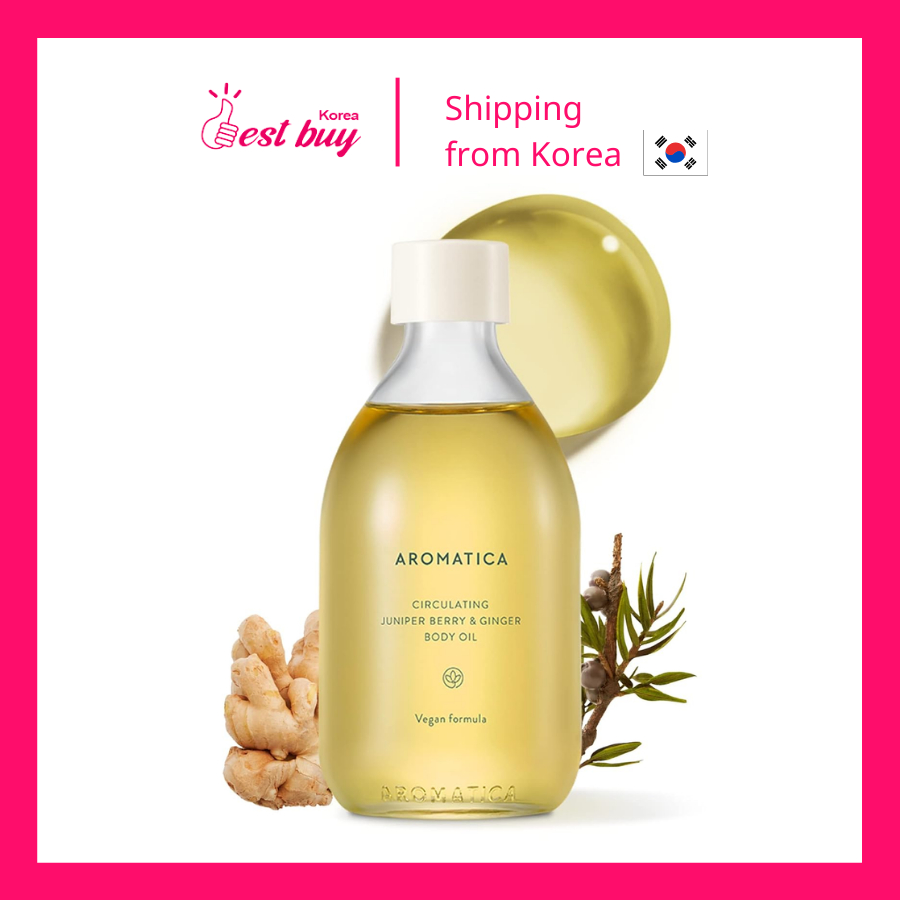 Tinh dầu dưỡng da toàn thân quả bách xù và gừng AROMATICA Circulating Juniper Berry & Ginger Body Oi
