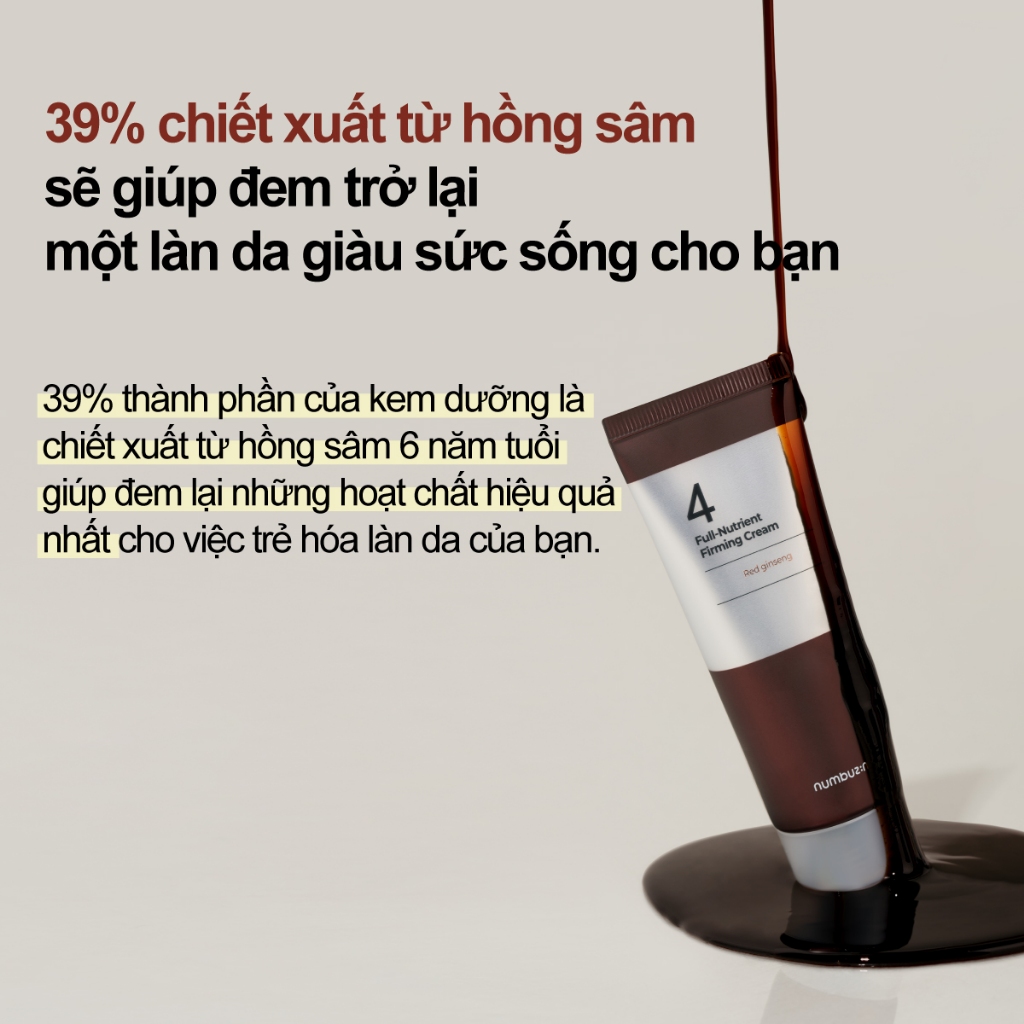 Numbuzin Kem dưỡng Săn chắc Full-Nutrient Số 4
