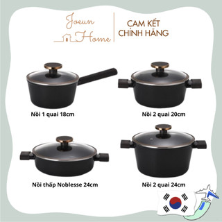 Nồi chống dính bếp từ neoflam noblesse tay cầm da cao cấp 18 - 20 - 24 cm hàn quốc chính hãng