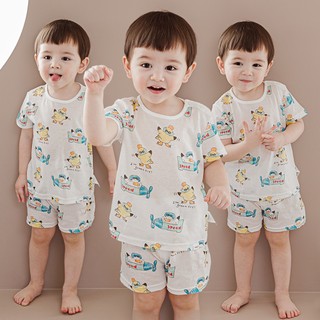 Cordi-i Bộ quần áo thun cotton thoáng mát cho bé trai bé gái Sky Duck Kids Short T-Shirt Set (23SS)_CF153 chính hãng Cordi-i Hàn Quốc