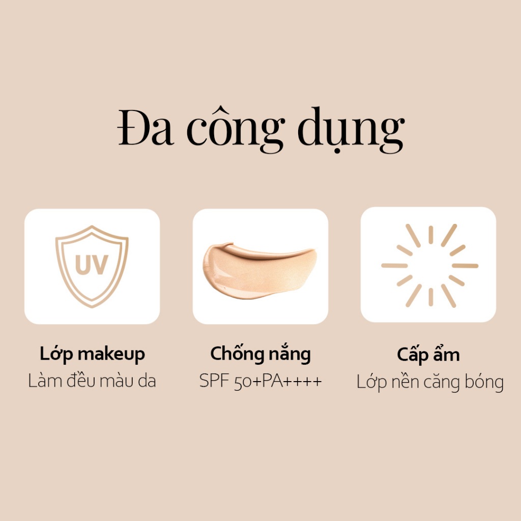 [d'Alba Official Store] Phấn nước che phủ căng bóng Glow-fit Serum Cover Cushion 15g