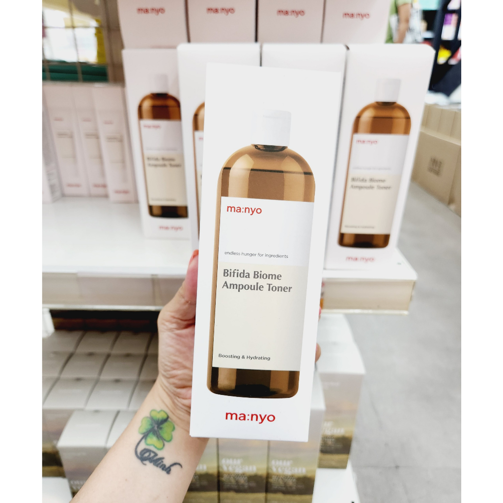 Nước hoa hồng lên men Manyo Bifida Biome Ampoule Toner 400ml- Chai lớn tiết kiệm