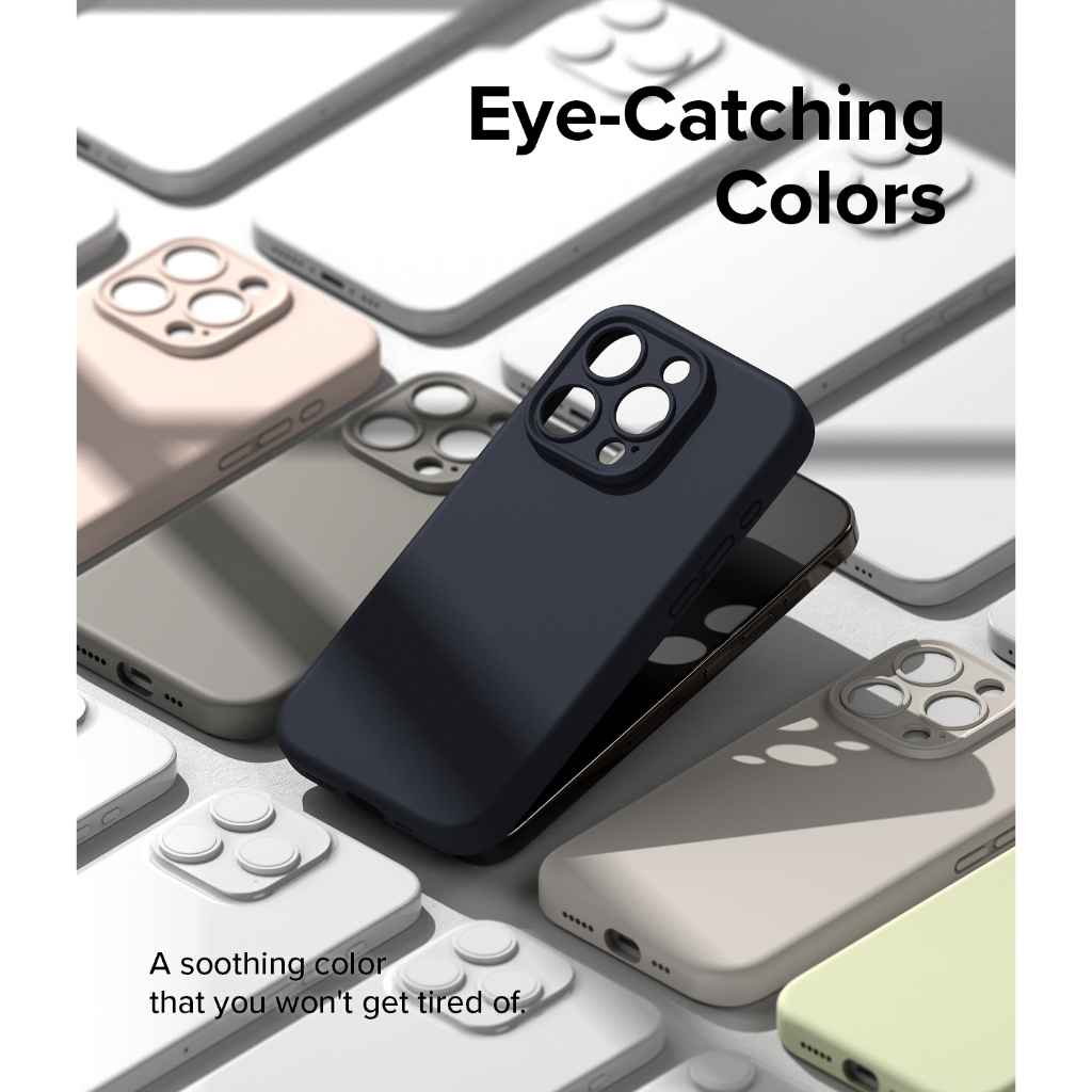 Ringke Silicone Từ tính cho iPhone 15 Pro Max 15 Pro Vỏ silicon mềm nhẹ